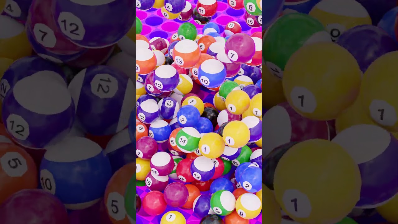 Pool Ball Drop 4: Creative Blender Animation 🎱