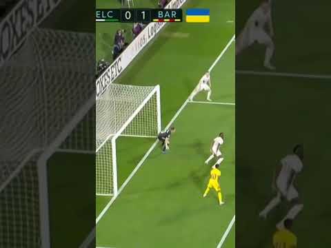 ya lo gana el #fcbarcelona 0-1, Elche vs Barcelona #football #goal #lewandowski #Elche