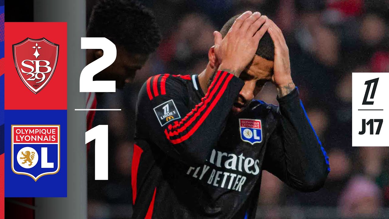 Brest-OL : Résumé du Premier Match de 2025 avec une Défaite 2-1 ⚽