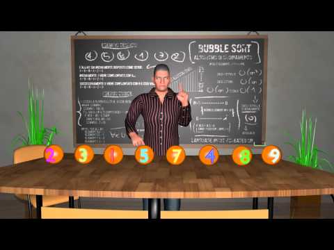 Sorting Algorithms - Chapter 1 - Bubble Sort 3D Animation