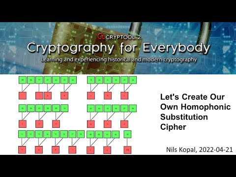 Let's Create Our Own Homophonic Substitution Cipher
