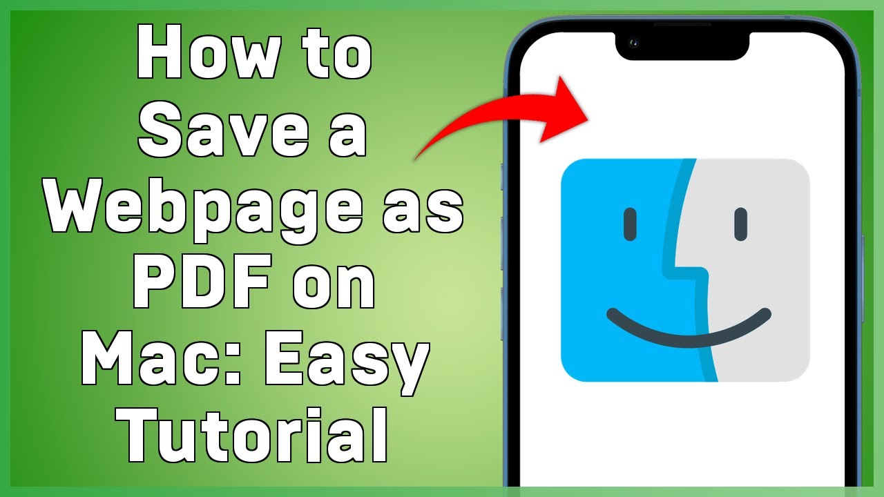 Save Webpage as PDF on Mac Easily π