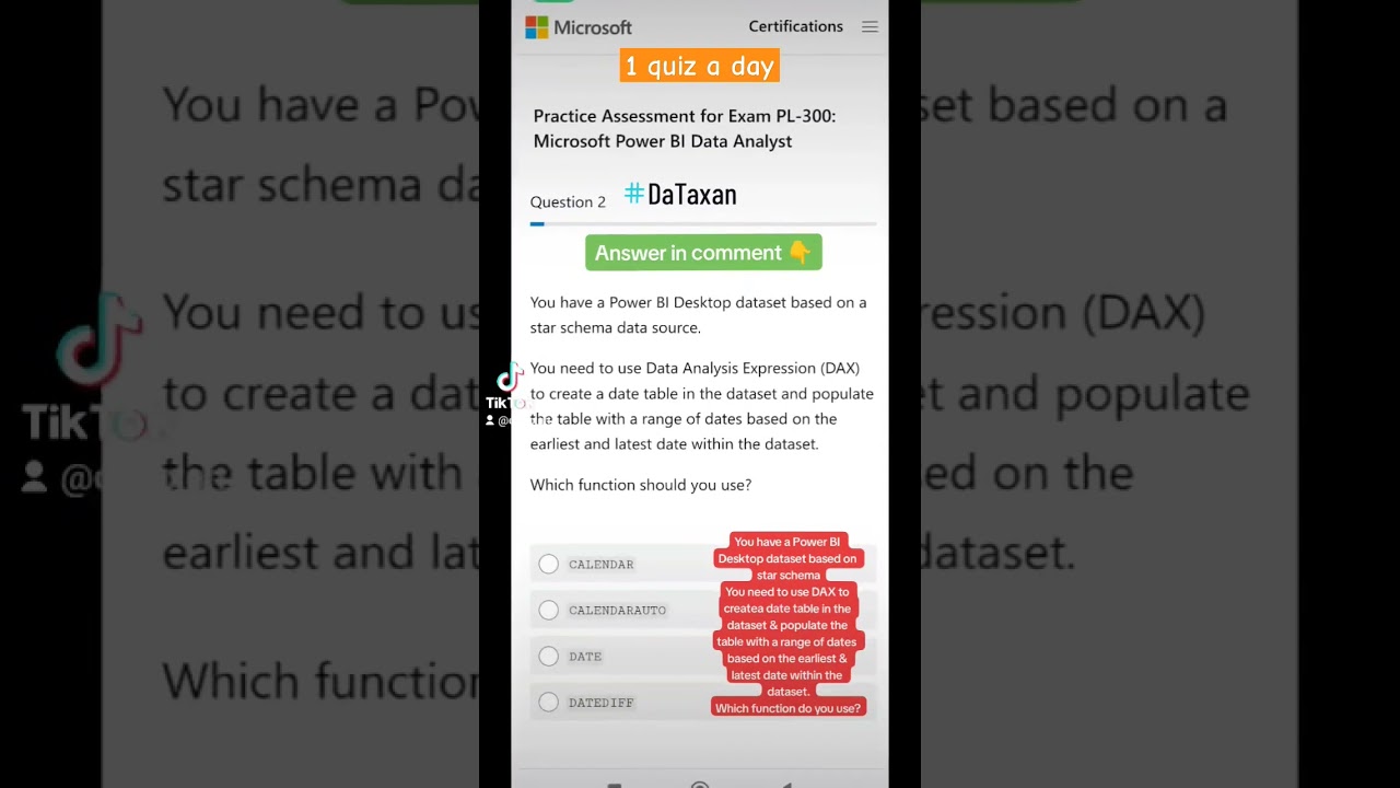 Free PL-300 Power BI Data Analyst Practice Test | Daily Quiz for Microsoft Certification 📊