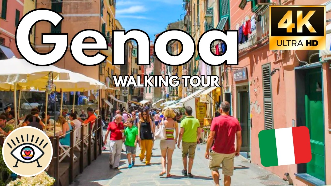 GENOVA, Italia | Paseo a pie en 4K|  La ciudad medieval que dominó el Mediterráneo