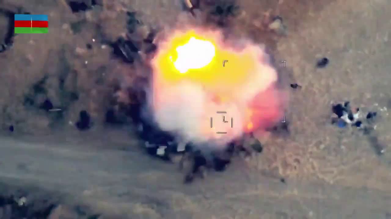 Azerbaijani Drone Attack on Armenian Troops 🚁