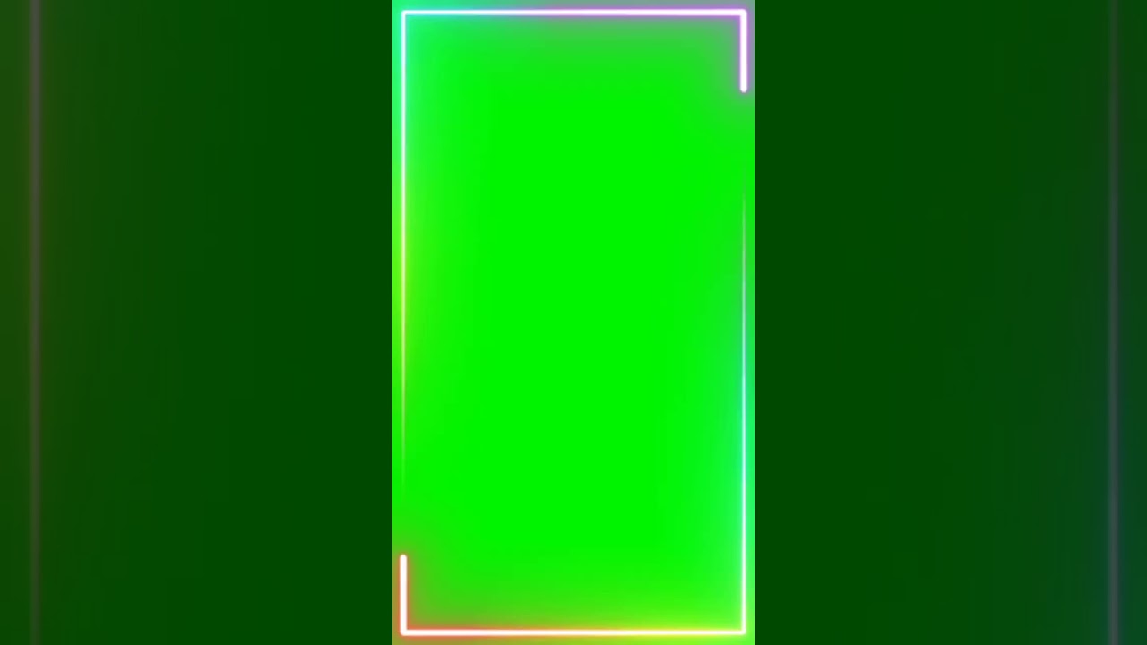 Neon Green Screen Frame π₯ #Shorts
