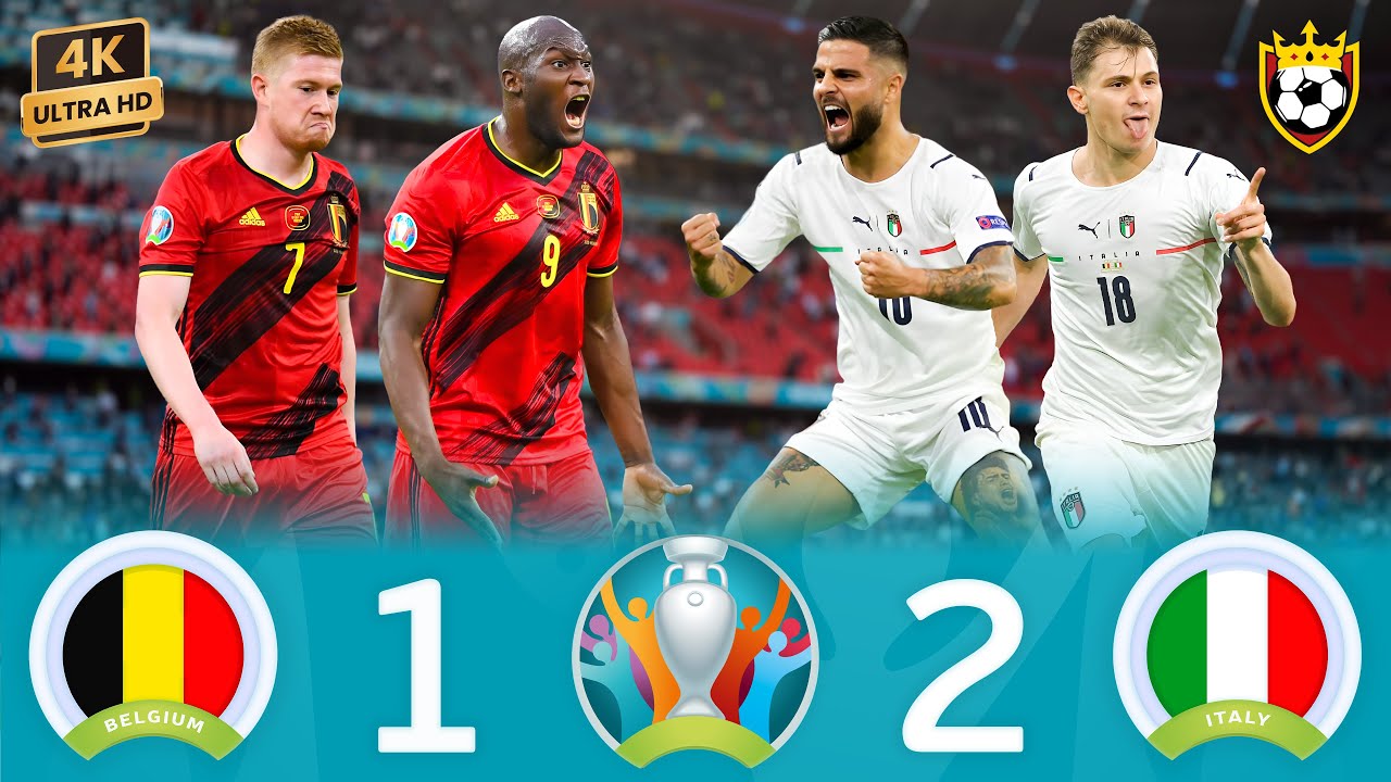 Italy eliminates Belgium & De Bruyne and continues its Dream💥🌟❯ Belgium (1-2) Italy ● EURO 2020 🎬 4K