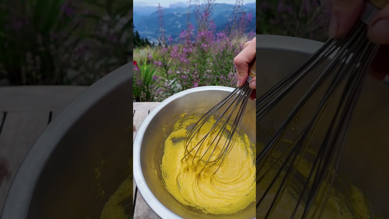 Crème glacée à la reine des prés #recettevegetale #nature #cueillettesauvage