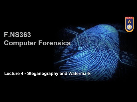 Lecture 4 - Steganography and Watermark, SICT, MUST
