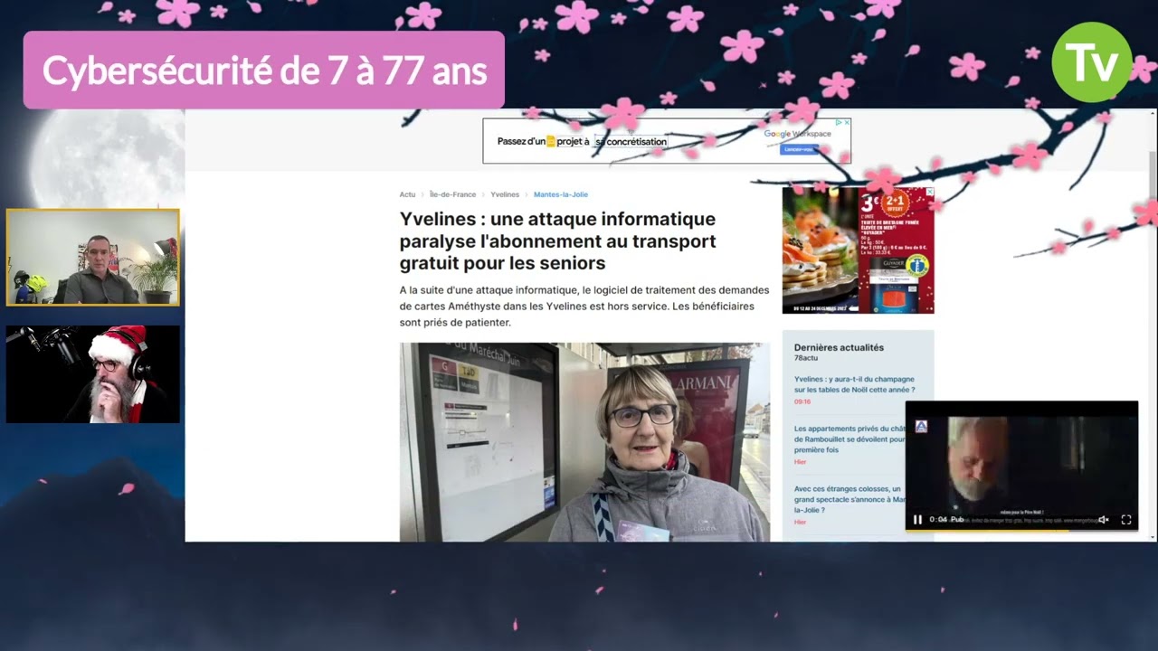 Cybersécurité 7 à 77ans : Talk Show Confluence du Sam 16/12/2023