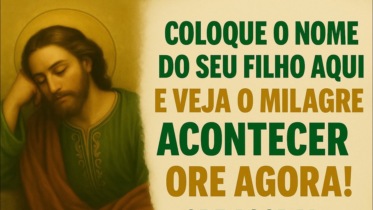 Oração pelos Filhos | São José Dormindo Vai Abençoar Seu Filho Hoje #oracaopelosfilhos #reflexão