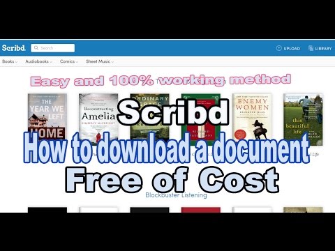 how to download document from Scribd free of cost easy and 100% working method
