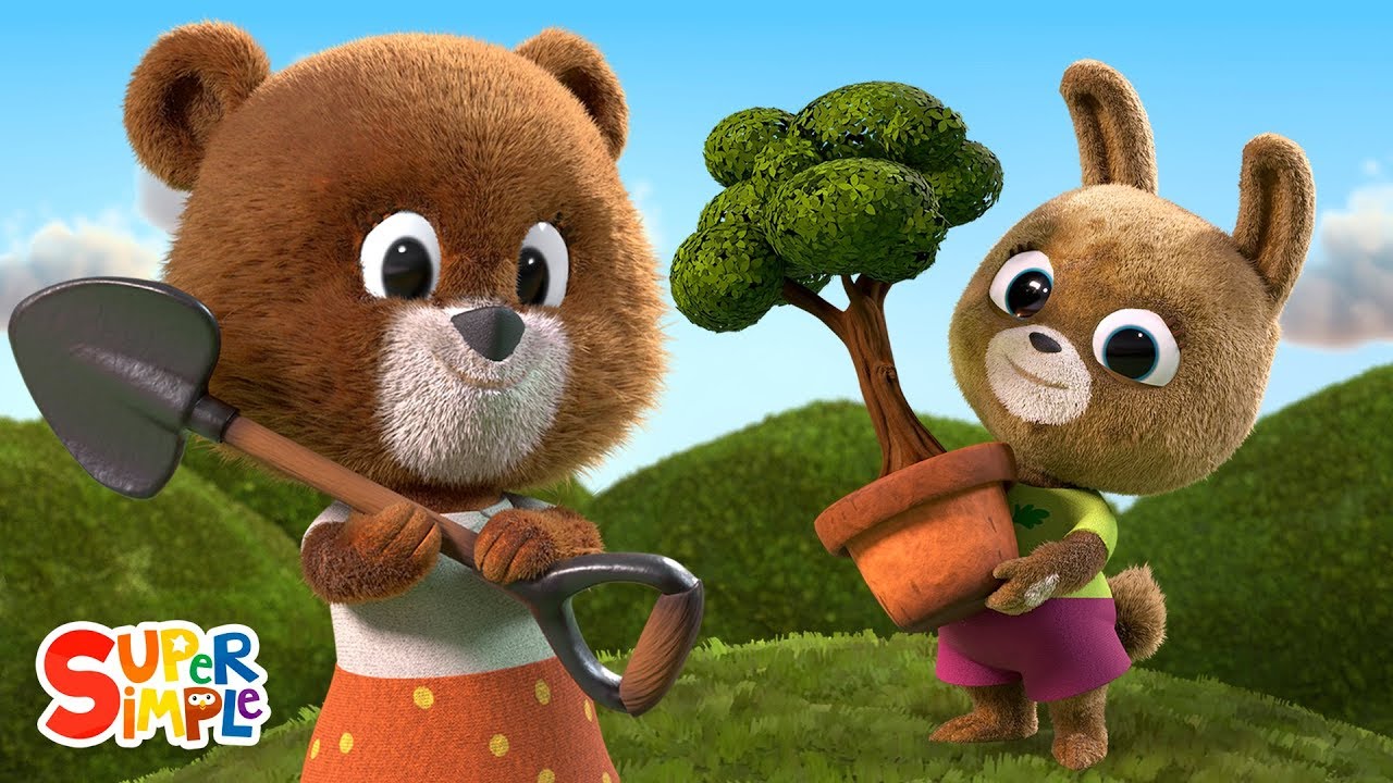 And The Green Grass Grew | Kids Nature Song 🌱