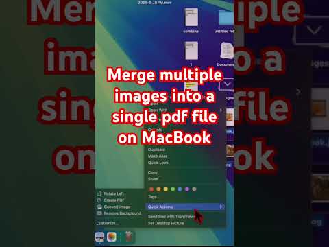 How to merge images into a single pdf file on MacBook in 10 seconds