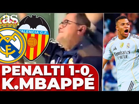 REACCIÓN de RONCERO al PENALTI y GOL de MBAPPÉ en el REAL MADRID VS VALENCIA