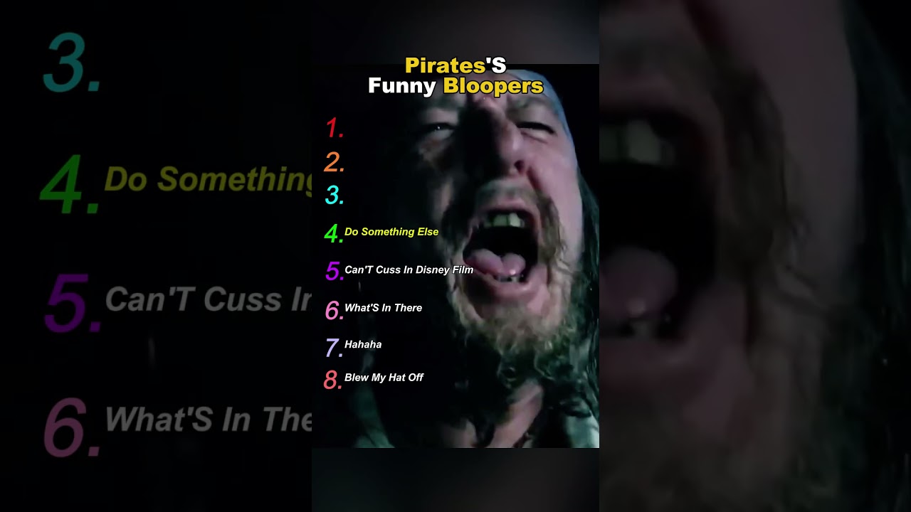 Pirates of the Caribbean's funny bloopers
