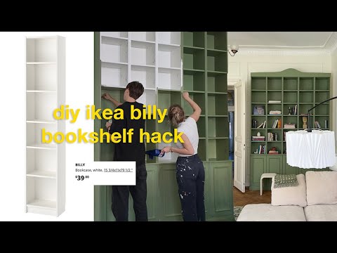 DIY IKEA Billy Bookshelf Hack & Custom Paint 🎨