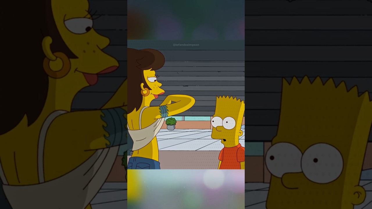 Shauna Thanks Bart Simpson in Iconic Scene! 💖 #TheSimpsons