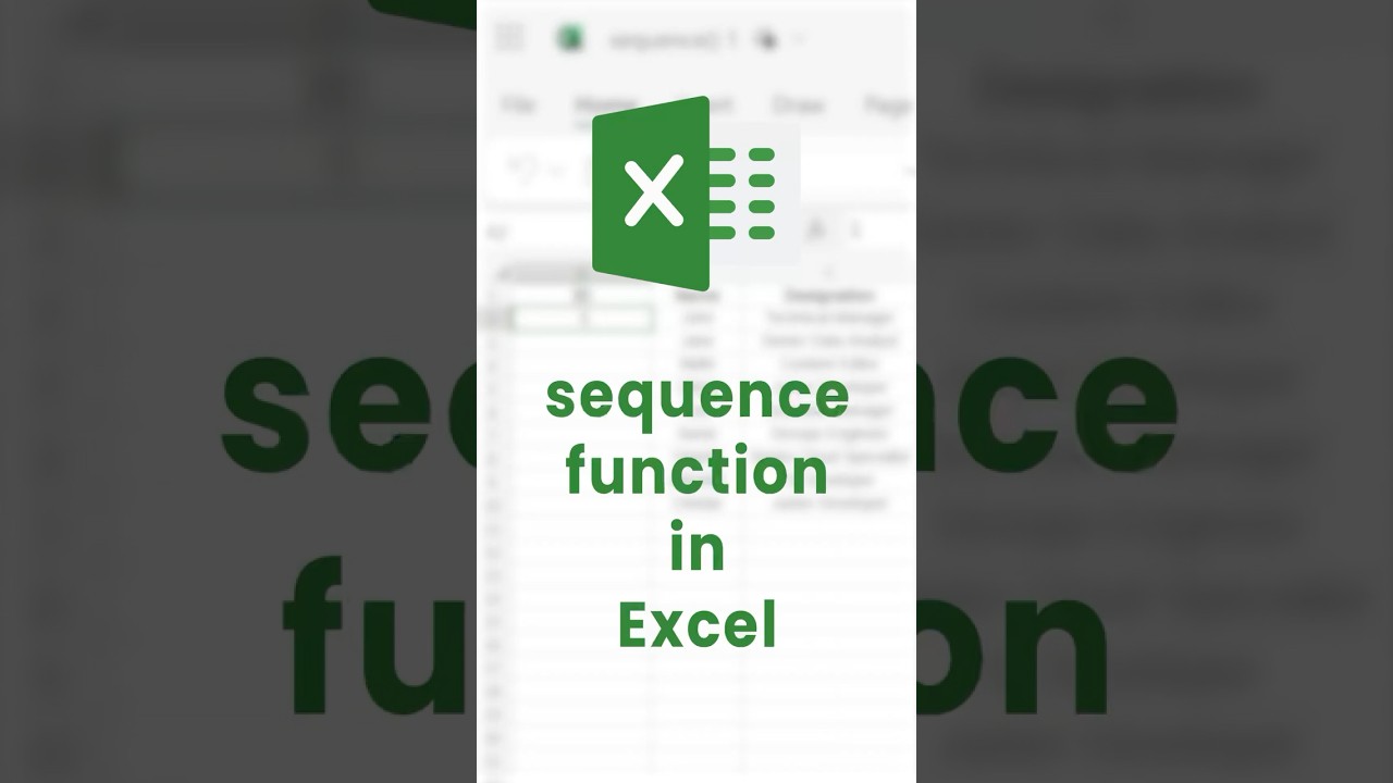 Create Dynamic Number Lists in Excel with Sequence 📊
