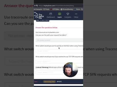 Networking Tools: Traceroute | Answer the Questions Series #shorts #thm #tryhackme