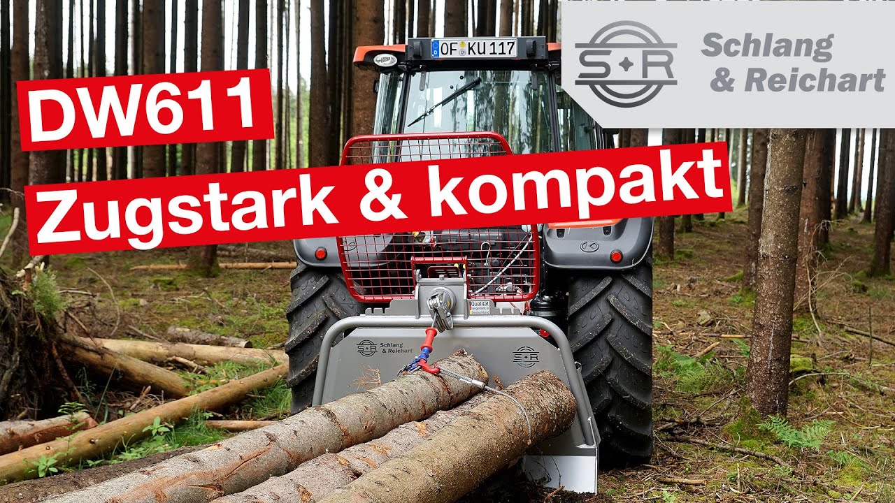 Neue Profi Forstseilwinde DW611 – Kompakt, Kraftvoll & Zuverlässig 🌲