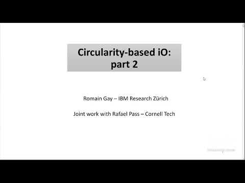 Circularity Based IO, Part 1