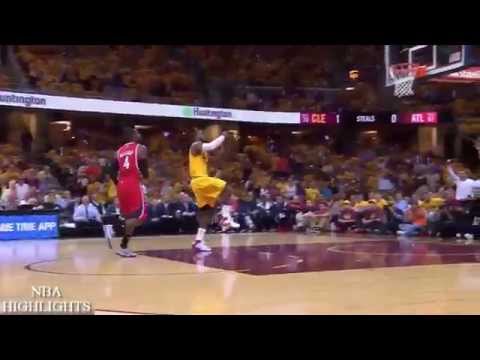 LeBron James Amazing Dunk | Hawks vs Cavaliers | Game 4 | May 26, 2015 | NBA Playoffs
