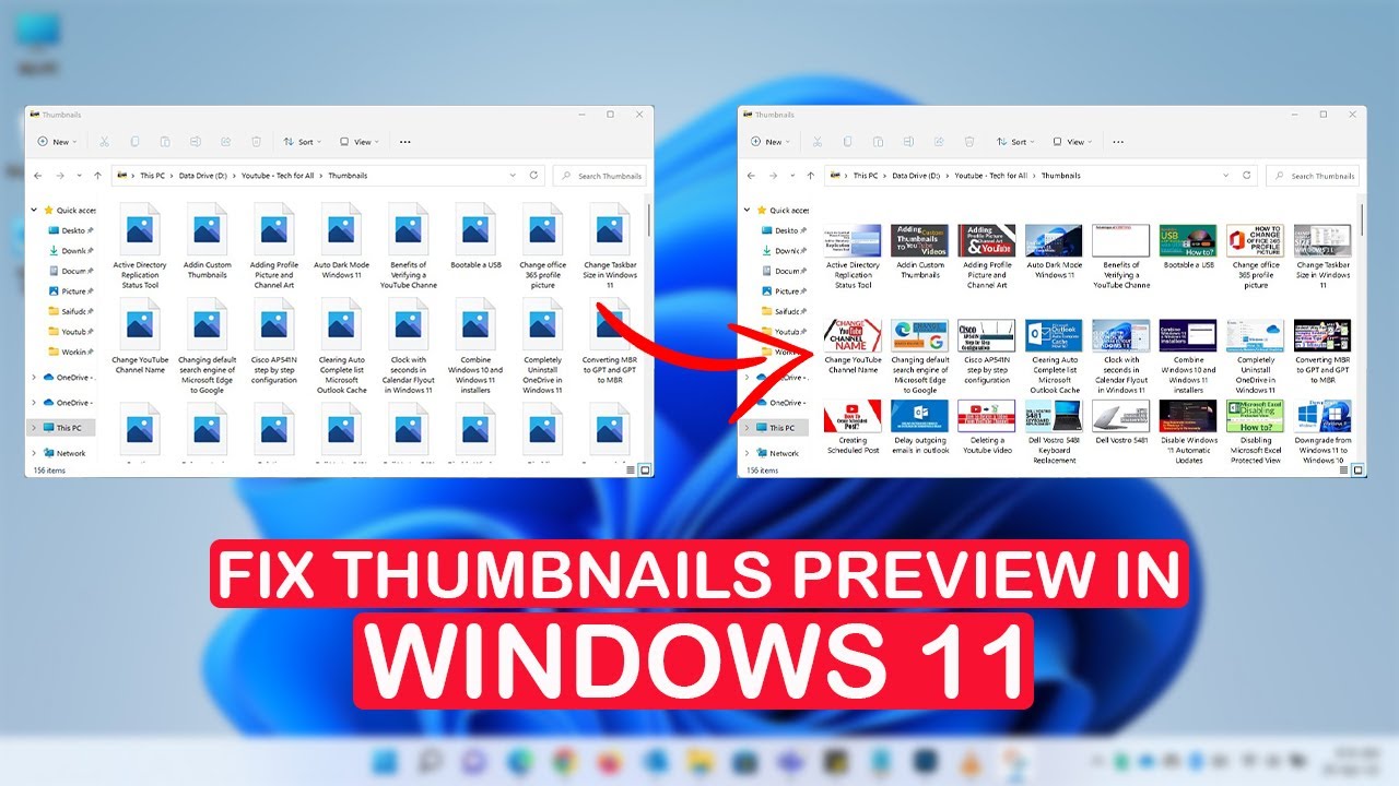 Fix Thumbnails Not Showing in Windows 11 🖼️