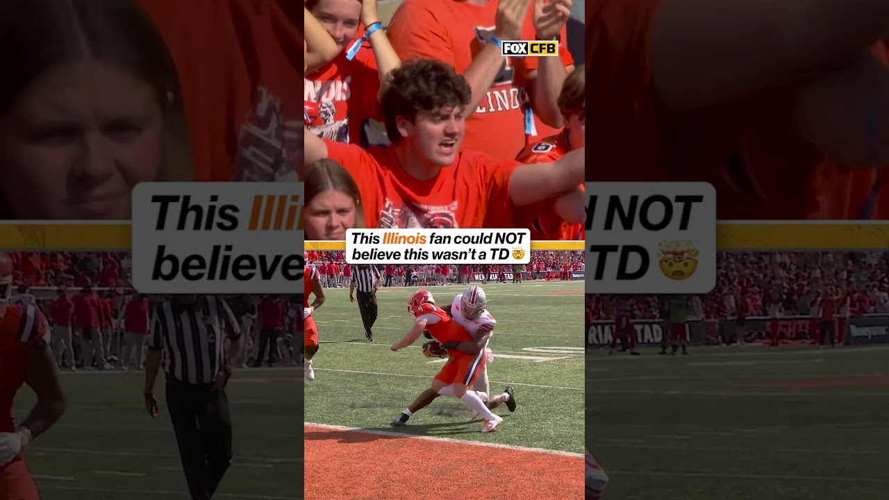 Illinois Fan's Shocked Reaction Leaves Everyone Laughing 😂