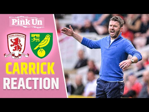 Michael Carrick Reaction | Middlesbrough 0-0 Norwich City | The Pink Un