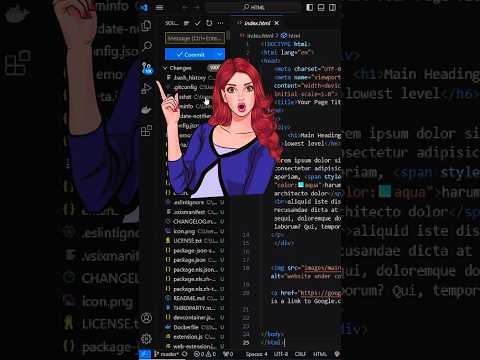Do this if you see 10k+ changes to be committed in VSCode. #coding #codingtips #vscode #code