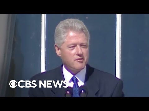 From the archives: President Bill Clinton celebrates 200 years of the White House in 2000