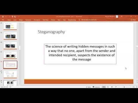 Lecture 3 (Part 2): Steganography | How to hide secret message in image