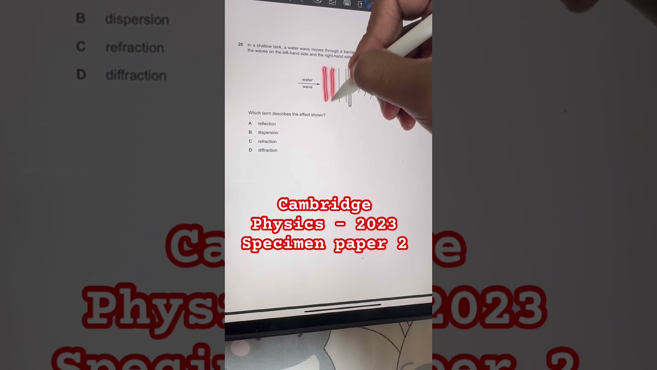 Q20 2023 Specimen paper 2 | Cambridge IGCSE physics