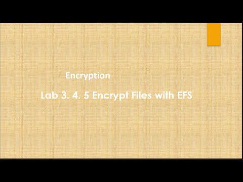 Security Pro+ || Test Out |3.4.3 Encrypt Files with EFS