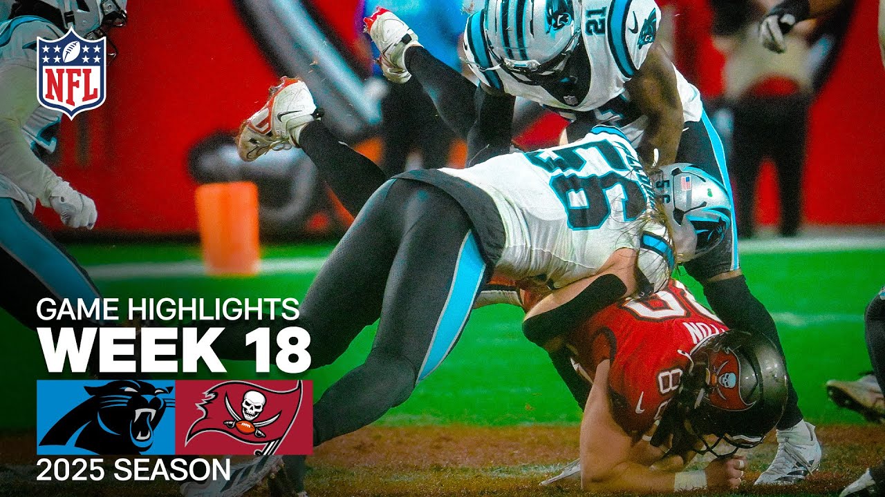 Panthers vs Buccaneers Week 18 Highlights 🏈