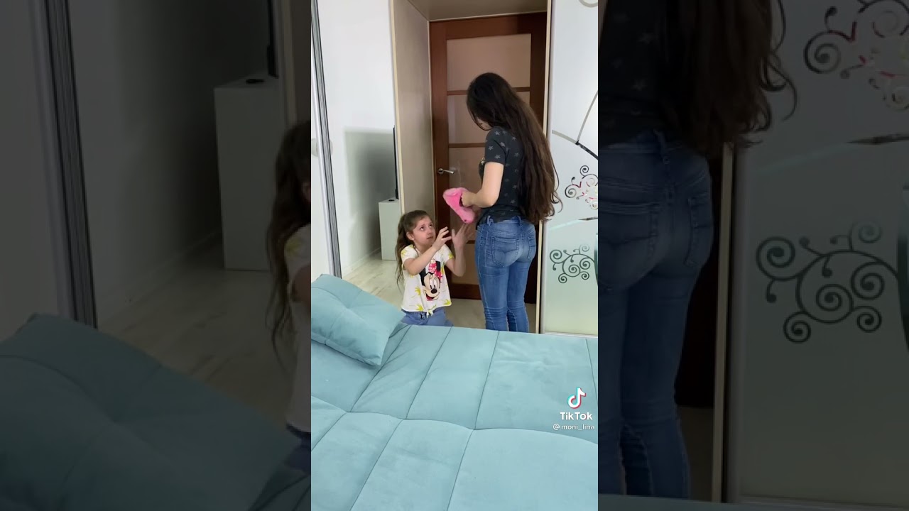 Daughter Pranks Mom with Funny TikTok Skit 😂