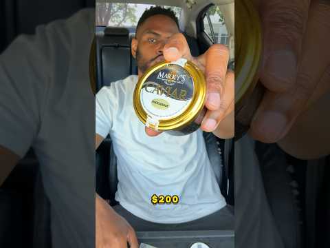 $20 Vs $200 Caviar .. #caviar #shorts