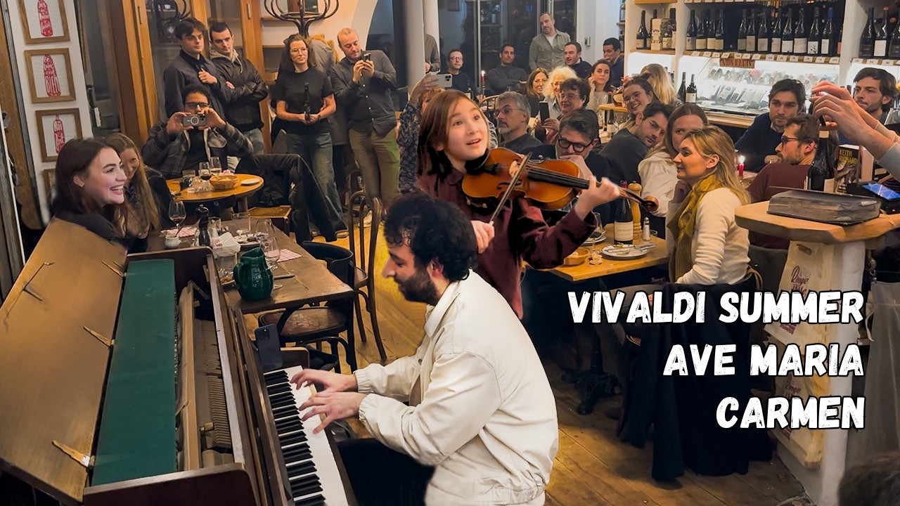 10 year-old PRODIGY shocks the whole Restaurant! (Opera Singer joins us 😱)