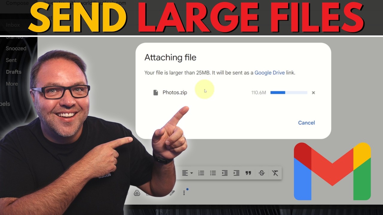 Send Large Files via Gmail Over 25MB 📧