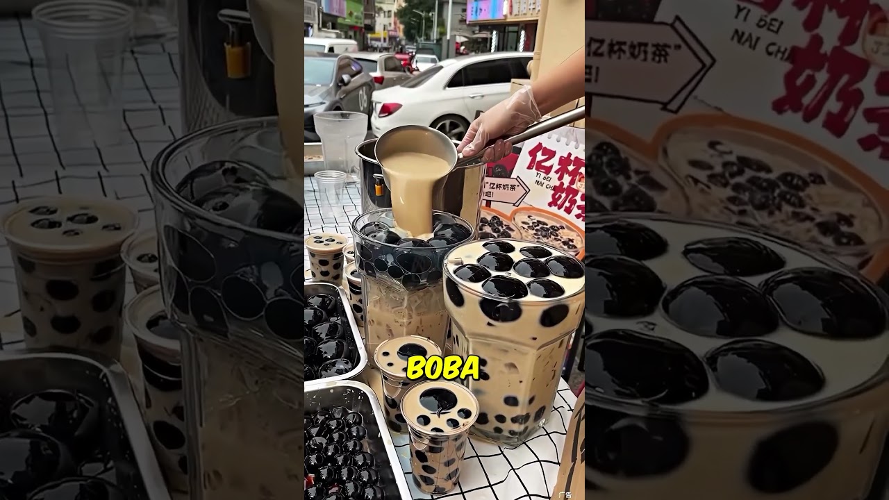 World's Largest Boba Tea in China 🤩 – A Must-Try for Boba Fans!