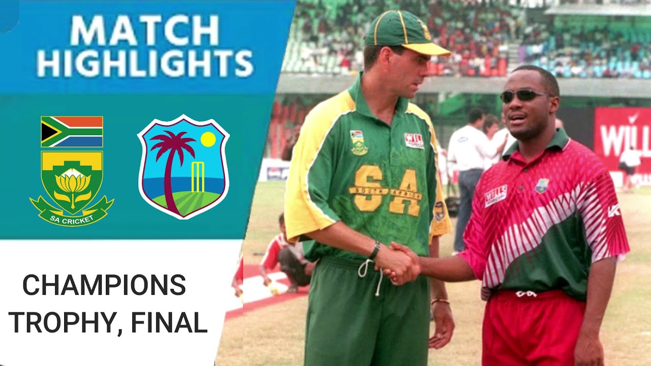 SA vs WI 1998 Champions Trophy Final ๐