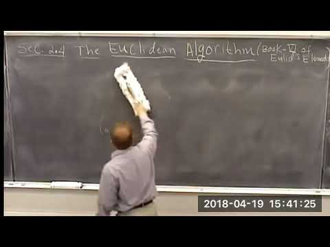 Sec  2 4  (D. Burton's 7th Ed.)  The Euclidean Algorithm