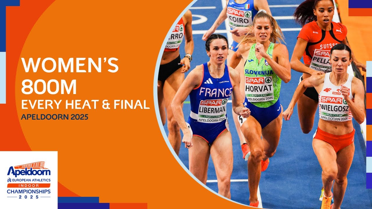 All Heats & Finals of the Women's 800m | Apeldoorn 2025 🏃‍♀️