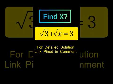 Solving a 'Harvard' University entrance exam |Find x? #maths #algebra #matholympiadquestions