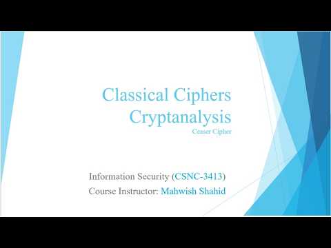 Cryptanalysis - Caesar cipher - Brute force - Frequency Analysis - Computer Science