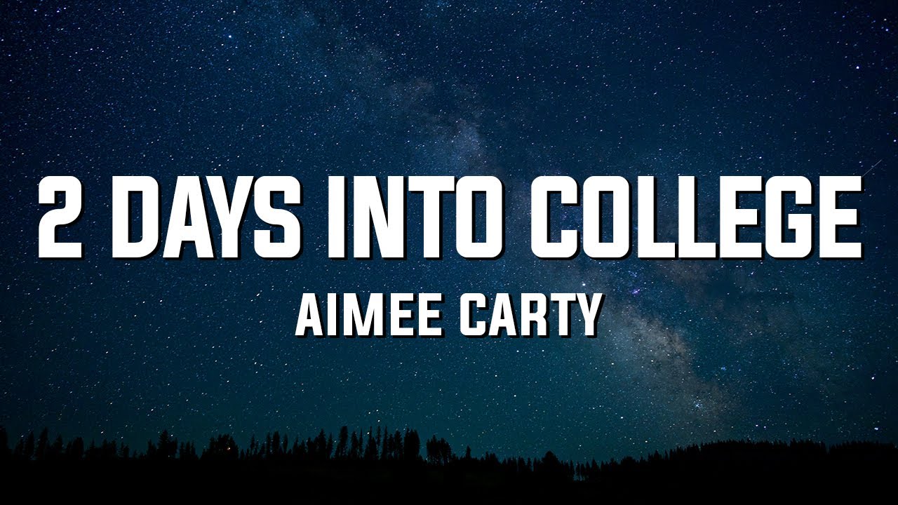 Aimee Carty - 2 Days Into College 🎶 | Inspiring Lyrics & Support the Artist