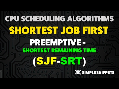 Shortest Remaining Time (SRT) CPU Scheduling Algorithm - Operating Systems