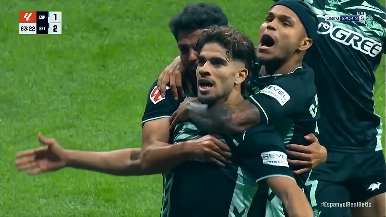 ملخص مباراة ريال بيتيس وإسبانيول 2-1 مع هدف عبد الصمد الزلزولي ⚽