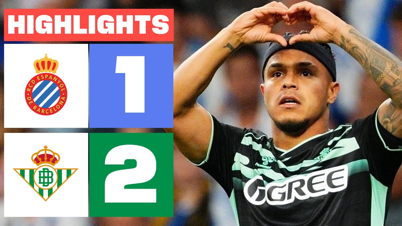 Real Betis Suma una Emocionante Victoria 2-1 contra RCD Espanyol en La Liga ⚽